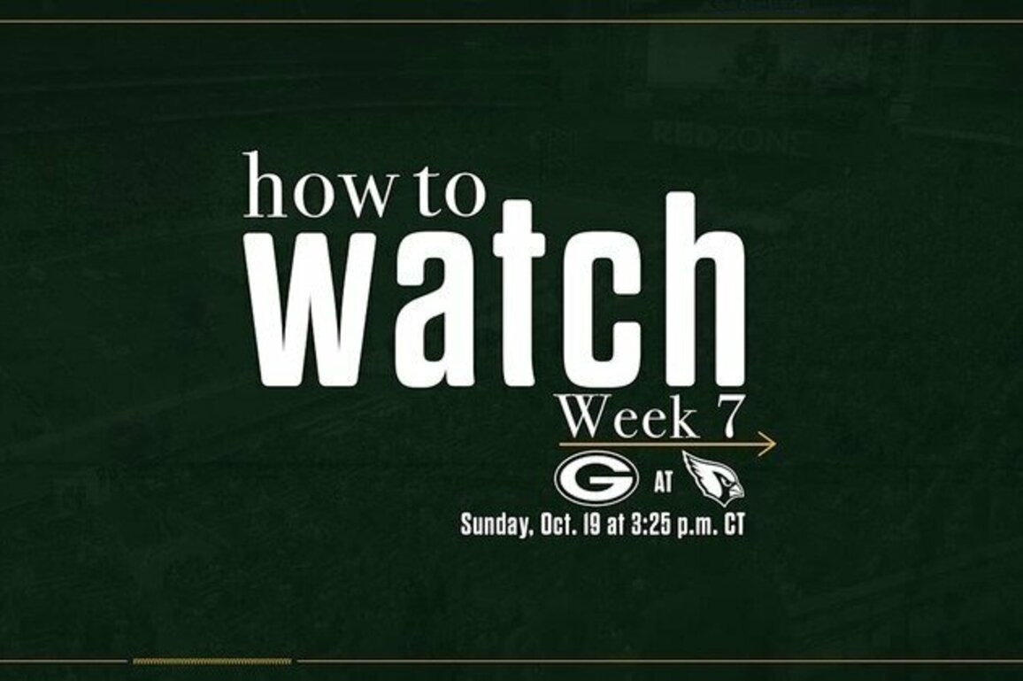 Packers vs. Cardinals | How to watch, stream & listen | Week 7