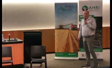  Centre for Crop and Disease Management director, Professor Mark Gibberd, presenting at the Crop Protection Forum in Adelaide in December. Photo: Claire Harris.