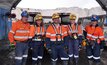 NSW deputy premier John Barilaro (centre) at Peabody's Wambo mine.  