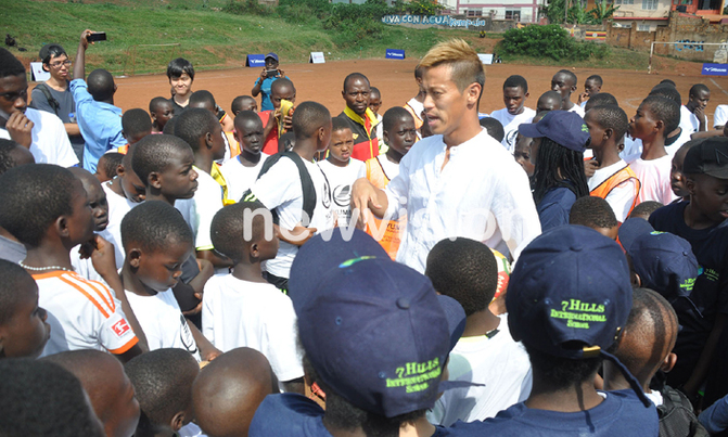 AC Milan's Honda Kaisuke to establish soccer academy in Uganda AC Milan's Honda Kaisuke to establish soccer academy in Uganda