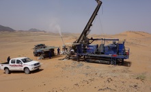 The Dando Mintec rig used here for RC drilling in the desert of Saudi Arabia is built to withstand severe sandstorms