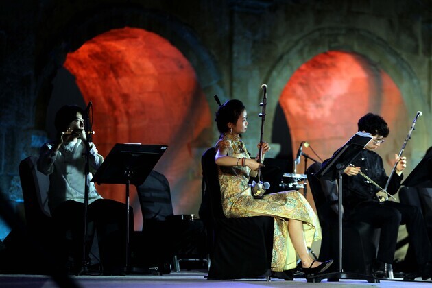 JORDAN-JERASH-CULTURE & ARTS FESTIVAL-CHINESE FOLK MUSIC CONCERT