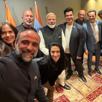 PM Modi meets with team of 'Fauda' in Israel, posts cool selfie