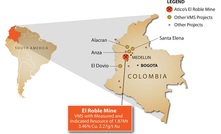 El Roble mine halts work
