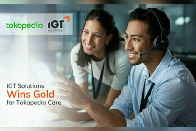 IGT Solutions wins Gold for Tokopedia Care