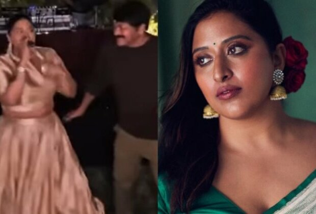 Raja Kumari grooves to 'Jawan' title track with Chiranjeevi at Diwali party