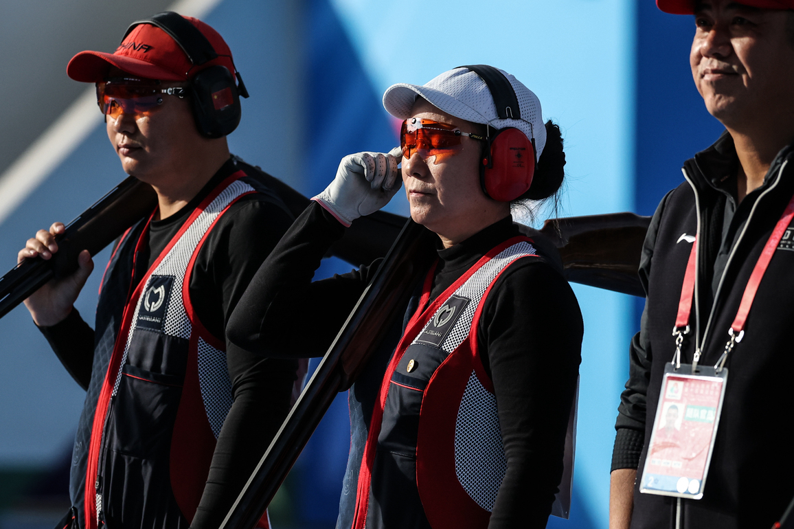 (SP)CHINA-15TH NATIONAL GAMES-SHOOTING-TRAP-MIXED TEAM-FINAL (CN)