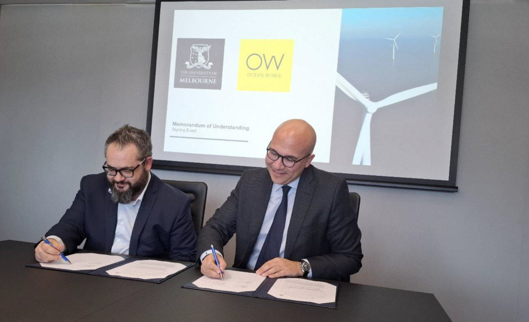 Professor Ben Rubenstein, University of Melbourne and Rafael Munilla, Chief Business Development Officer, Ocean Winds
