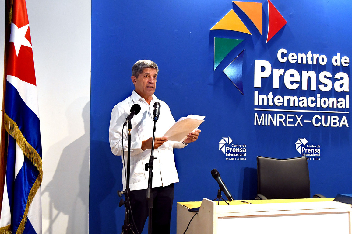 CUBA-HAVANA-DEPUTY FM-U.S. SPEEDBOAT INTRUSION-PRESS CONFERENCE