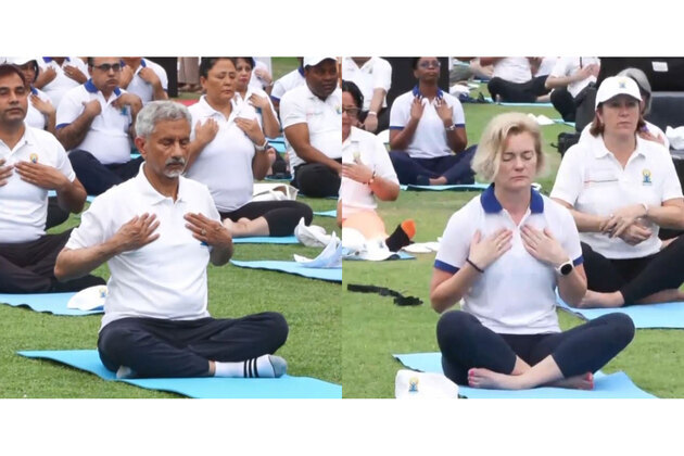 Jaishankar joins Norway envoy for session at Nehru Park in New Delhi on International Yoga Day
