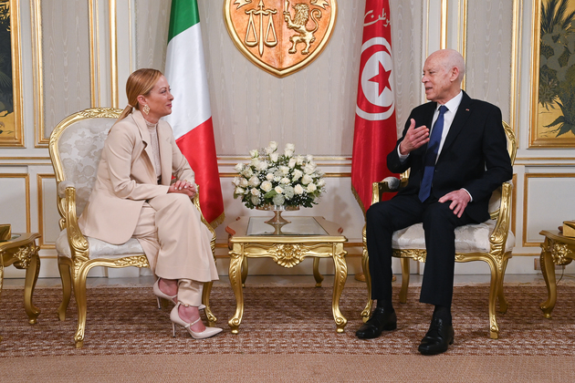 TUNISIA-TUNIS-PRESIDENT-ITALY-PM-MEETING