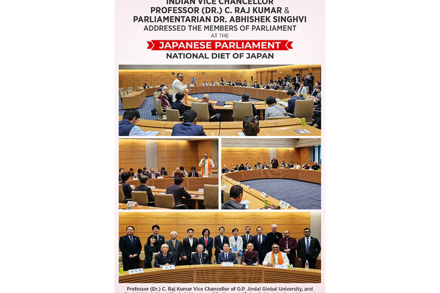 Leading Indian Academic Dr.C. Raj Kumar and Parliamentarian Dr. Abhishek M. Singhvi Address Members of Japanese Parliament at the Diet