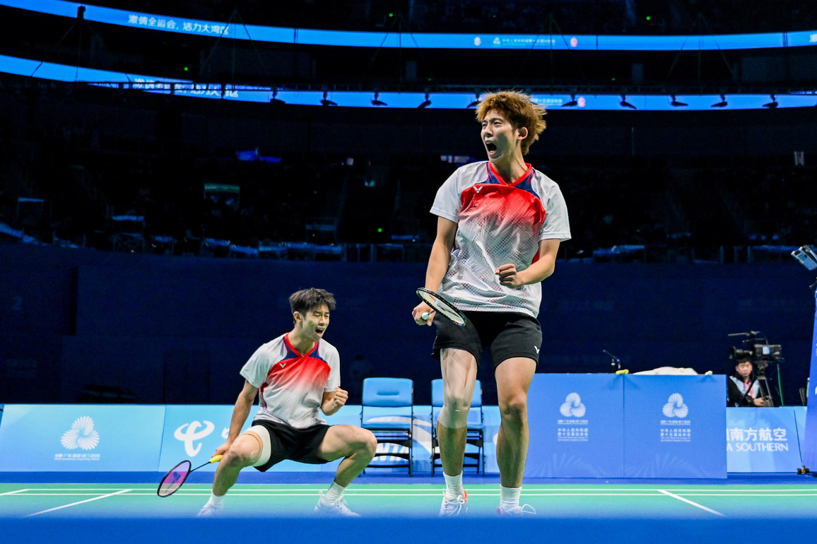 (SP)CHINA-15TH NATIONAL GAMES-BADMINTON-MEN'S DOUBLES-FINAL (CN)