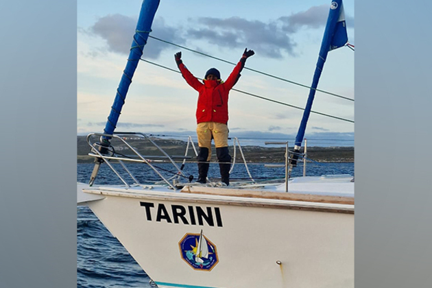 Navika Sagar Parikrama II: INSV Tarini reaches port Stanley - Third Port of Call