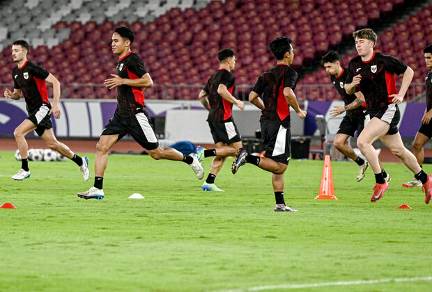 (SP)INDONESIA-JAKARTA-FOOTBALL-FIFA WORLD CUP-ASIAN QUALIFIER-INDONESIA-TRAINING