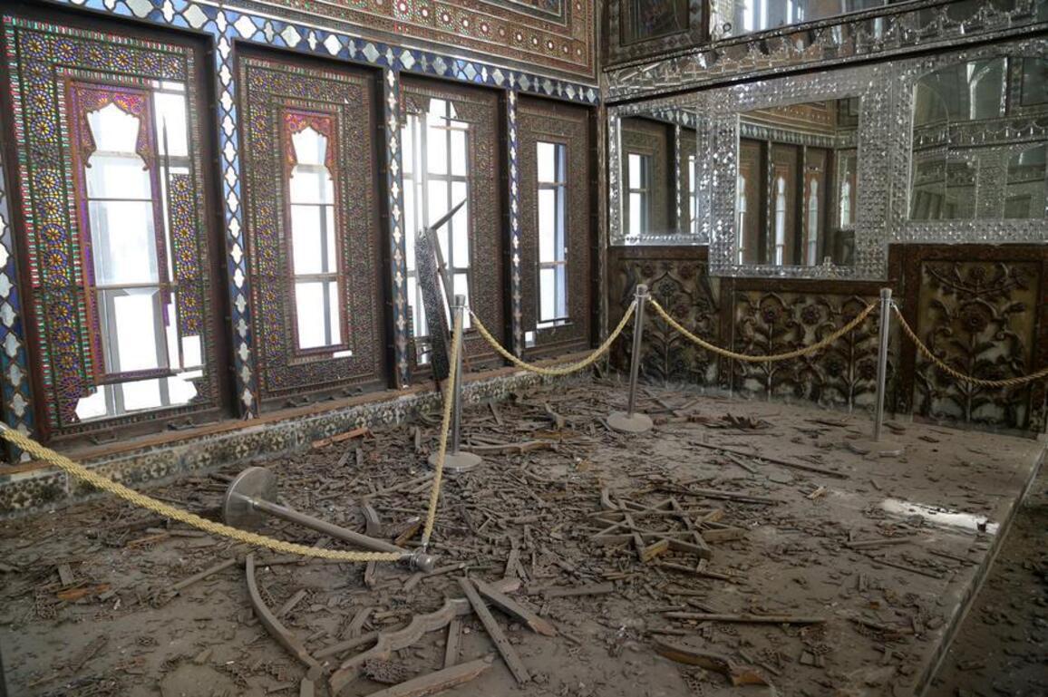 Mideast in Pictures: Iran's renowned UNESCO-listed Golestan Palace before, after U.S.-Israeli strikes