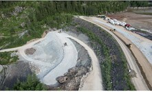  The tailings south dam earthworks at Ascot Resources' Premier in British Columbia, Canada