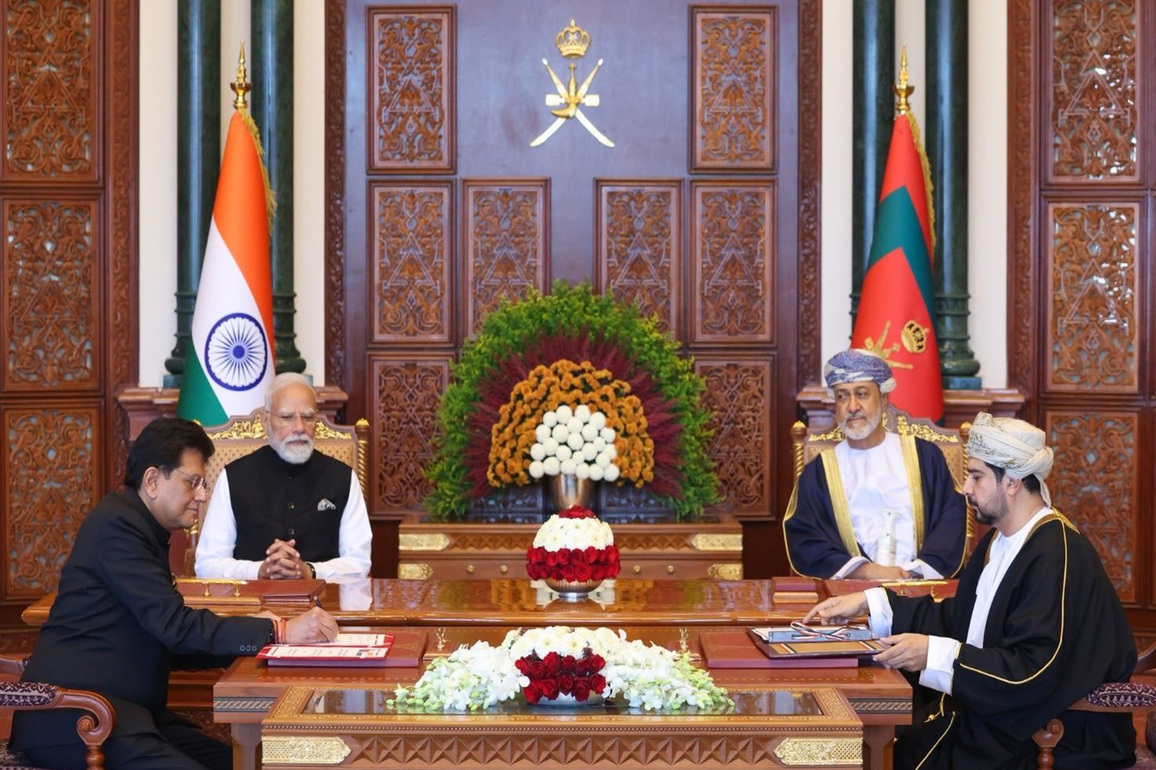India-Oman joint statement outlines roadmap for deeper cooperation across trade, energy, maritime security and people-to-people ties