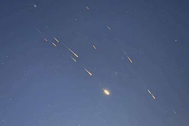 SYRIA-DAMASCUS-MISSILE TRACES