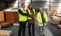 Antoinette Sandbach MP visits Rowlinson Timber operation