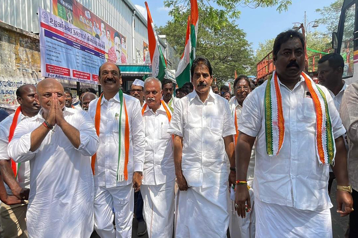 "Cheated and deprived of good governance under NDA govt": Congress leaders hold padayatra in Puducherry