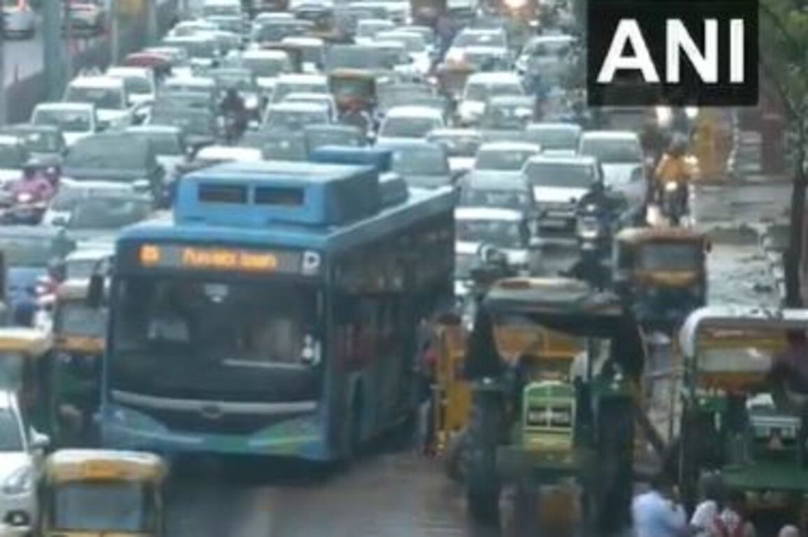 Delhi rains: Commuters experience waterlogging and traffic snarls in parts of national capital