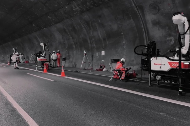 Baubot’s MRS15 Hollow Drilling Application was deployed for the Engelberg Tunnel Restoration project