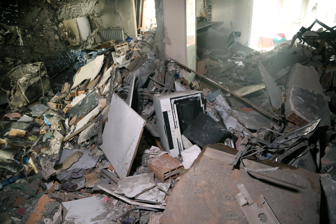 IRAN-TEHRAN-AIRSTRIKE-DAMAGED BUILDING