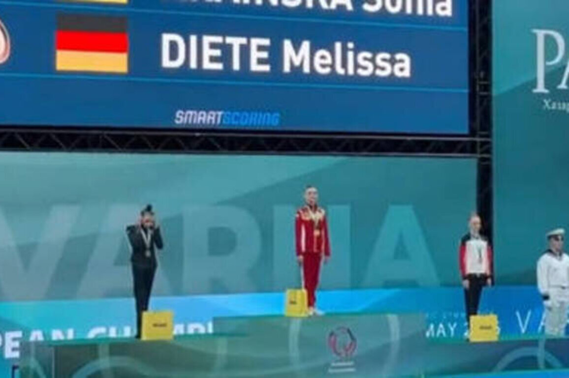 Russian gymnast's European Championship success too much to bear for Ukrainian rival (VIDEO)