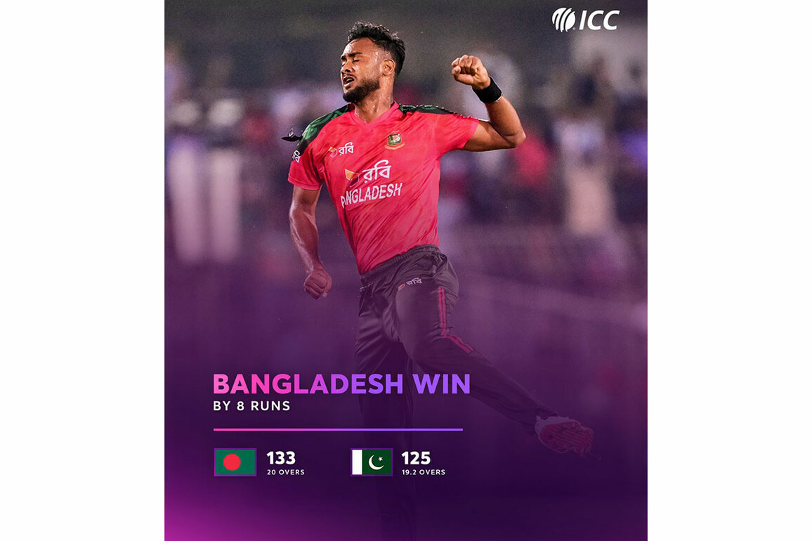 Bangladesh secure historic T20I series win over Pakistan