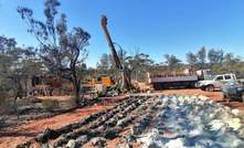  The RC rig on the Broonhill discovery hole