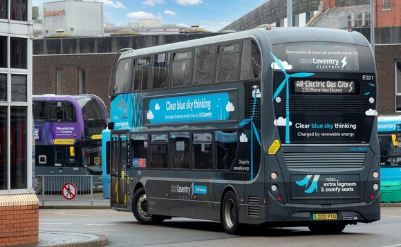 Coventry has been earmarked as England's first all electric bus city | Credit: Zenobe