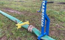 Pair of slurry pipe pinchers from Tramspread