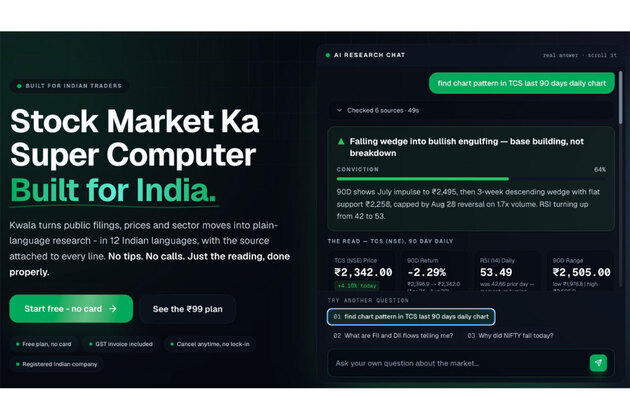 Kwala Intel: Machines Have Already Changed the Indian Stock Market. Now This Indian AI Is Bringing Market Intelligence to Intraday Traders