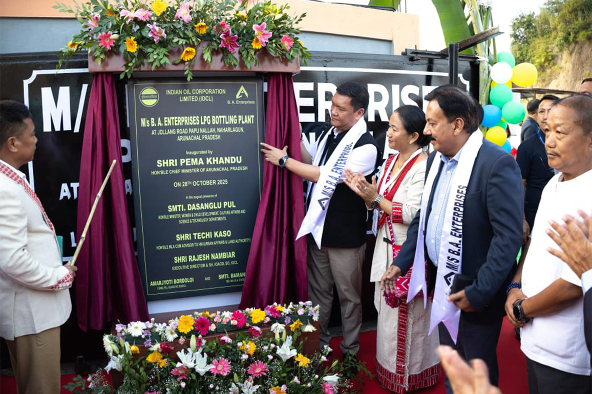 Arunachal CM inaugurates newly commissioned IOCL's LPG bottling plant in Naharlagun