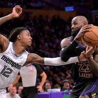 Luka Doncic, LeBron James carry Lakers in win vs. Grizzlies