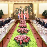 CHINA-BEIJING-LI QIANG-BRITISH PM-TALKS (CN)