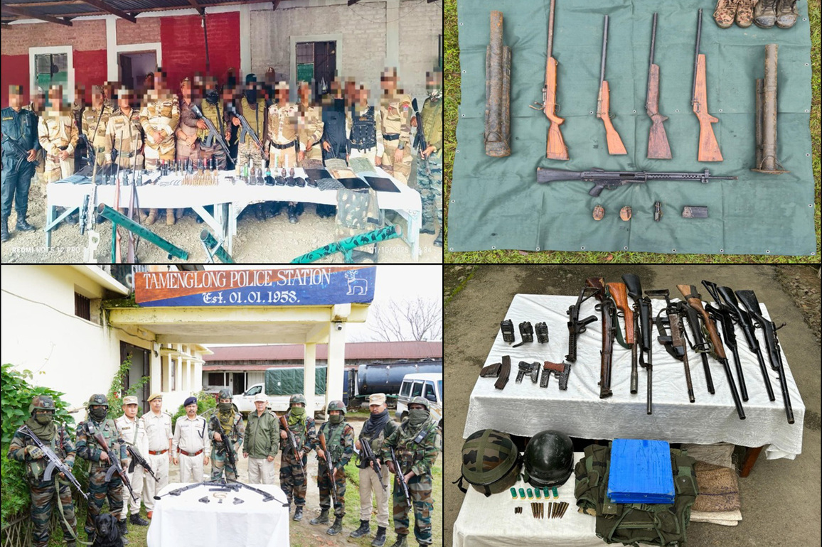 Assam Rifles apprehends KCP cadres, recovers weapons from Manipur