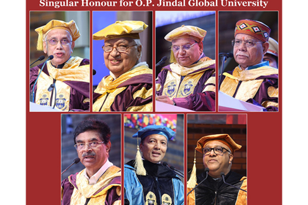 Five Governors Grace Convocation 2025 in a Singular Honour for O.P. Jindal Global University