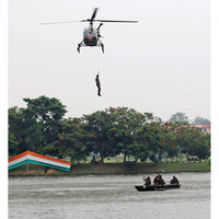 Army conducts exercise Jal Rahat at IIT Guwahati for flood relief