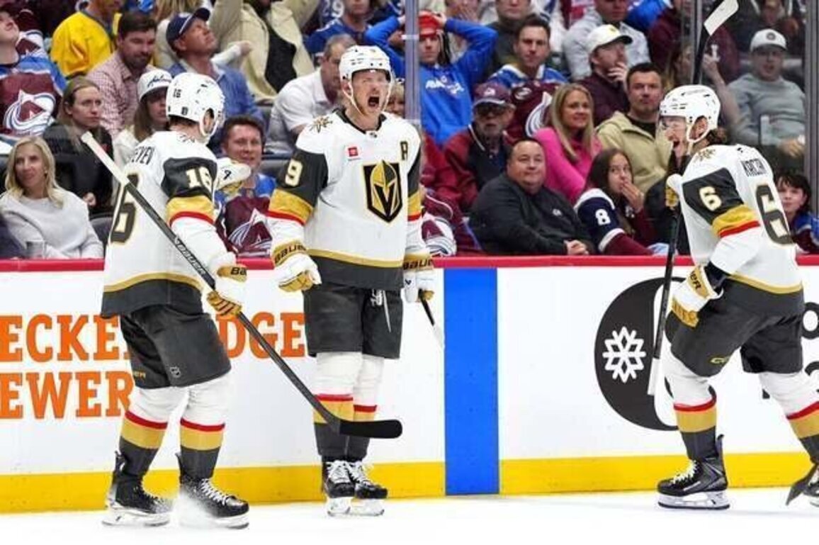 Golden Knights put Avalanche in 0-2 hole with third-period rally