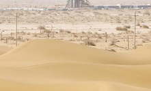 A drone photo of the Shenditake 1 borehole in the Taklimakan Desert in the Tarim Basin Credit: Xinhua/Li Xiang