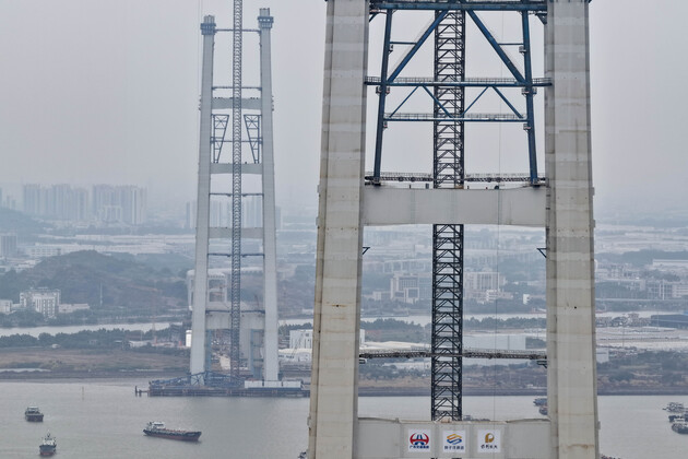 CHINA-GUANGDONG-SHIZIYANG CHANNEL-GRAND BRIDGE-CONSTRUCTION (CN)