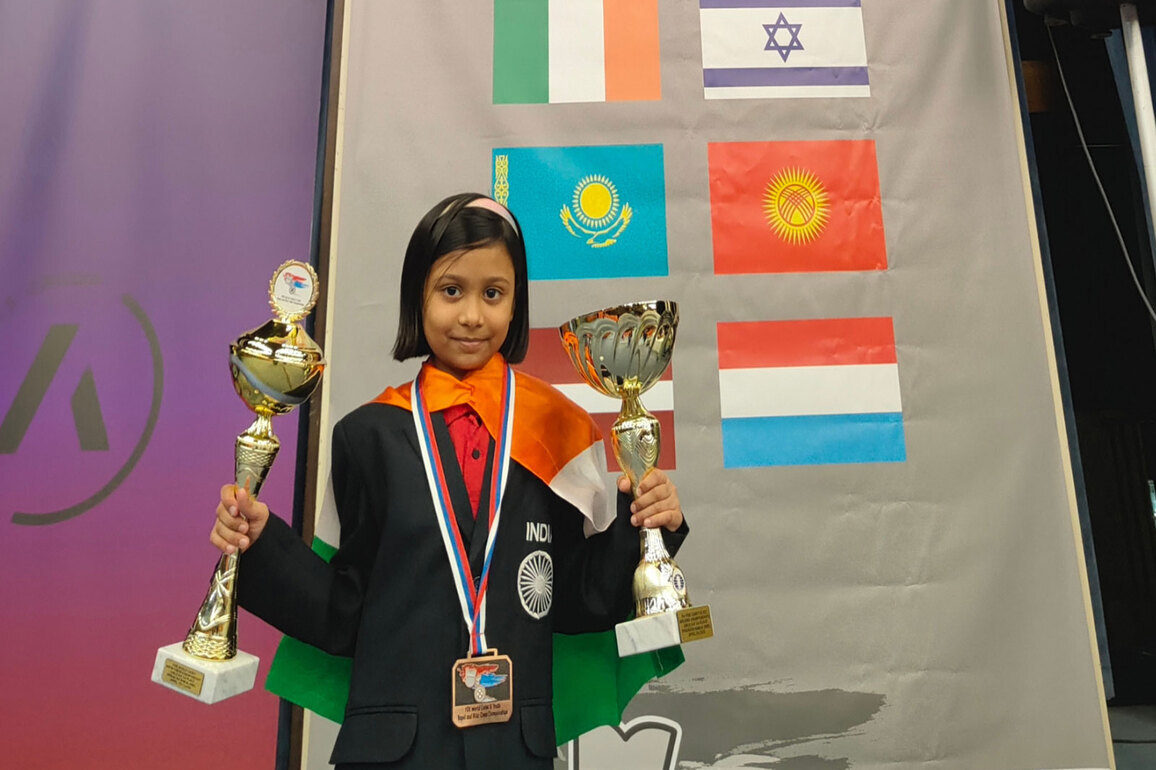 7-Year-Old Indian Chess Prodigy Shreyanshi Jain Wins Gold & Bronze at FIDE World Cadets Championship 2026