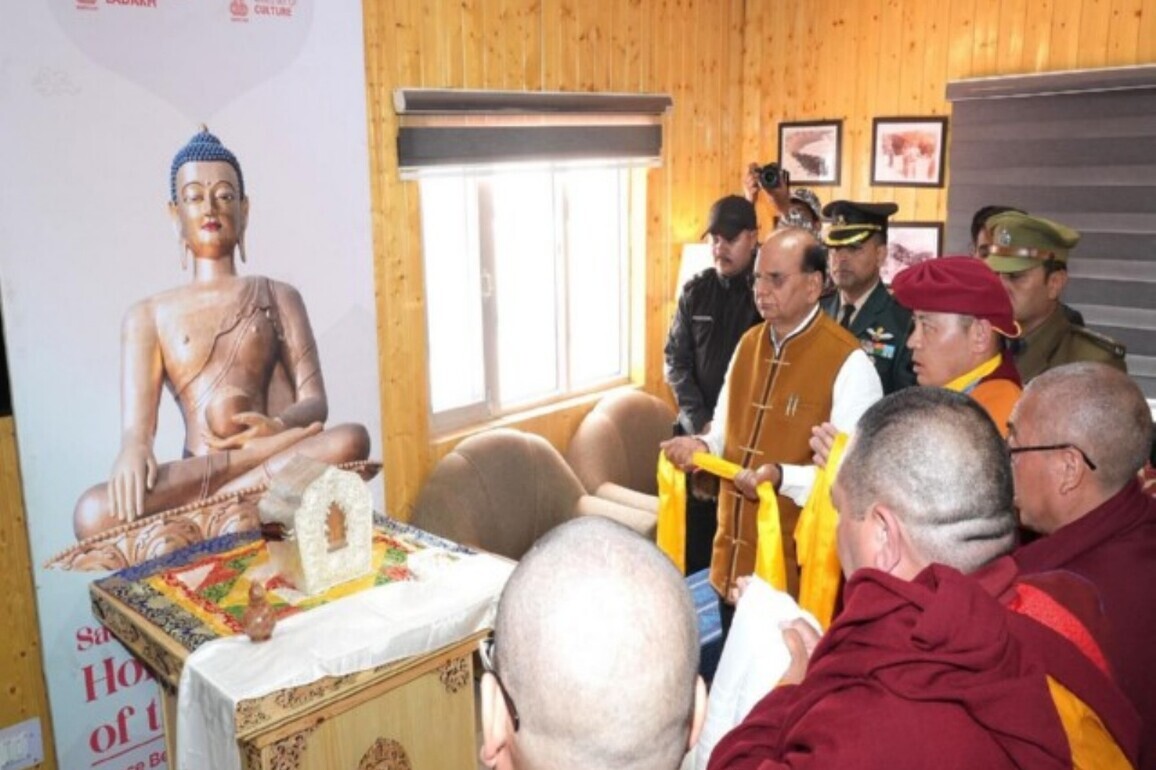 Sacred relics of Lord Buddha arrive in Leh for public exposition, LG Vinai Kumar Saxena calls it historic occasion