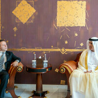 Saud bin Saqr receives Ambassador of Commonwealth of The Bahamas
