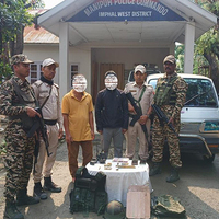 Manipur police recovers various arms and ammunitions during search operations