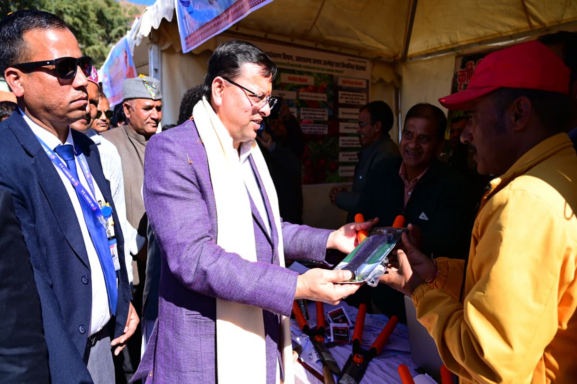 Uttarakhand CM takes part in 'Administration to Village' camp in Almora