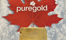 Puregold Mining's first gold pour from PureGold in Ontario, Canada