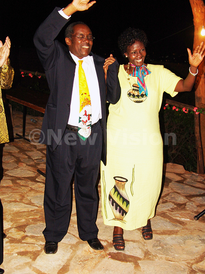 atatumba and his wife during his 59th birthday celebrations